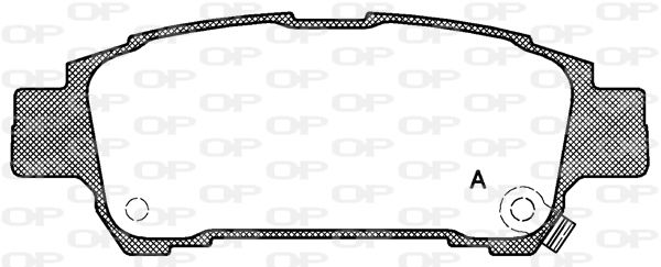 OPEN PARTS stabdžių trinkelių rinkinys, diskinis stabdys BPA0820.02